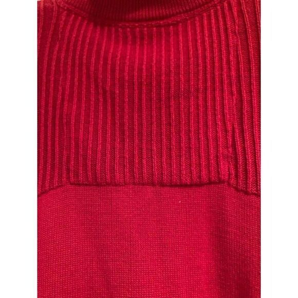 G.H. Bass & Co Men's Red Pullover Sweater Mock Neck Size XL EUC - Picture 3 of 12